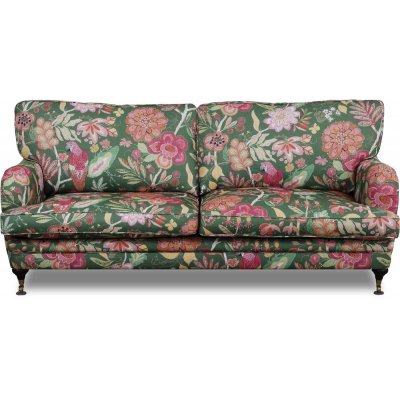 Spirit 3-istuttava Howard sohva kukkakangasta - Eden Parrot Green