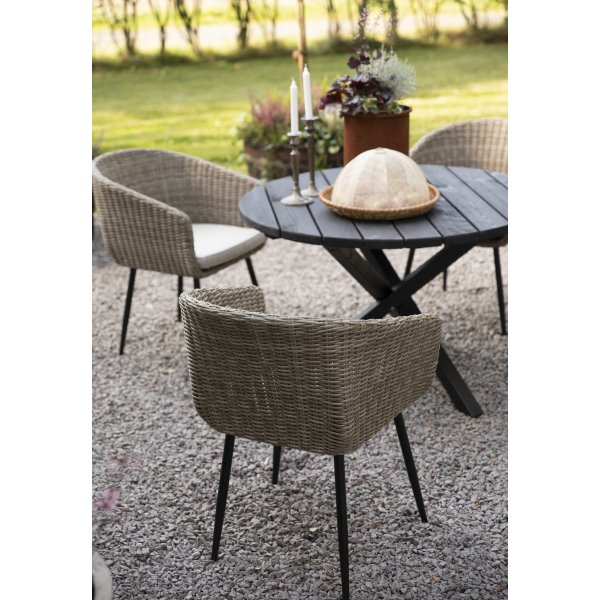 Puutarhatuoli - Asteri | luonnonvärinen keinotekoinen rottinki Puutarhatuoli - Asteri | luonnonvärinen keinotekoinen rottinki