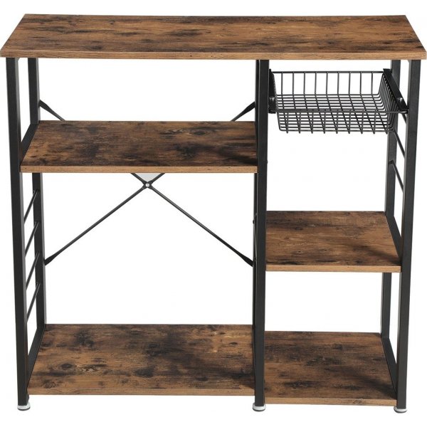 Caspar keittiön hylly - ruskea/musta Caspar keittiön hylly - ruskea/musta