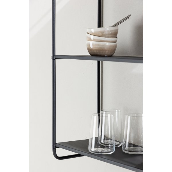 Lyon seinähylly 63 x 62 cm - Musta Lyon seinähylly 63 x 62 cm - Musta