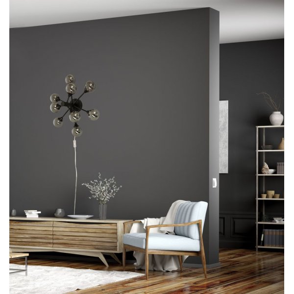 Cosmos-seinkatto - Musta/savunharmaa