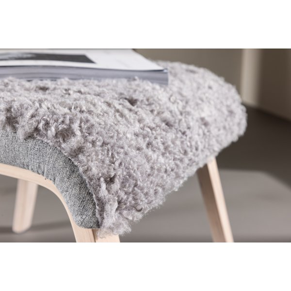 Fårö lepotuoli - Vaaleanharmaa/Whitewash Fårö lepotuoli - Vaaleanharmaa/Whitewash