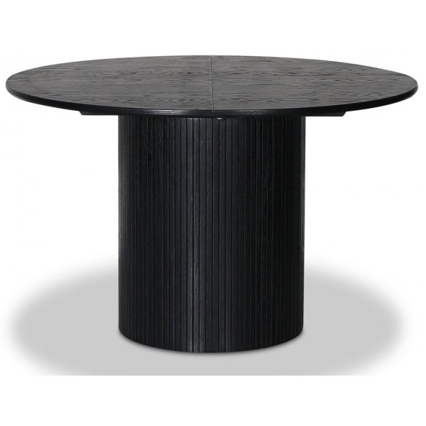 Nova jatkettava pyre ruokapyt 115-160 cm - Mustaksi petsattu tammi + 4.00 x Tuolin tyyny