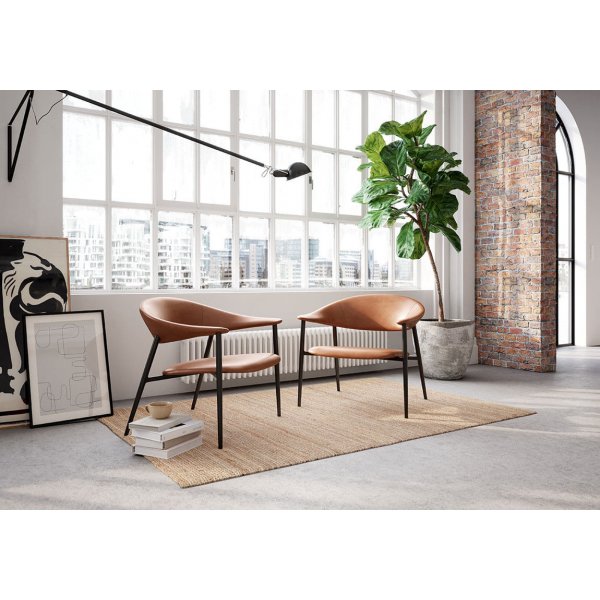 Rover lepotuoli - vaaleanruskea PU Rover lepotuoli - vaaleanruskea PU