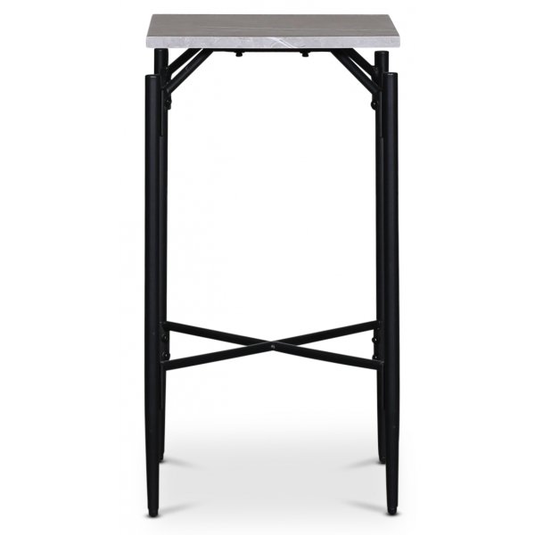 Wayne sivupöytäristi 40 x 40 cm - Vaaleanharmaa marmori (foliointi) + Huonekalujen jalat Wayne sivupöytäristi 40 x 40 cm - Vaaleanharmaa marmori (foliointi) + Huonekalujen jalat