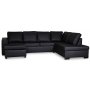Solna U-sohva D3A - Bonded Leather