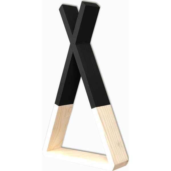 Rafa seinähylly 139 - pähkinä/musta Rafa seinähylly 139 - pähkinä/musta