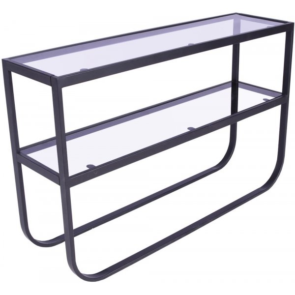Korsbacken konsolipyt - Musta/lasi