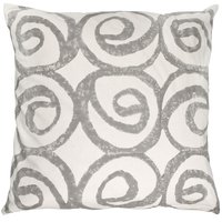 Tyynynpäällinen Puuvilla 60X60 Harmaa-valkoinen ympyrä - Olsson & Jensen Tyynynpäällinen Puuvilla 60X60 Harmaa-valkoinen ympyrä - Olsson & Jensen