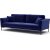Jade 3-istuttava sohva - sininen