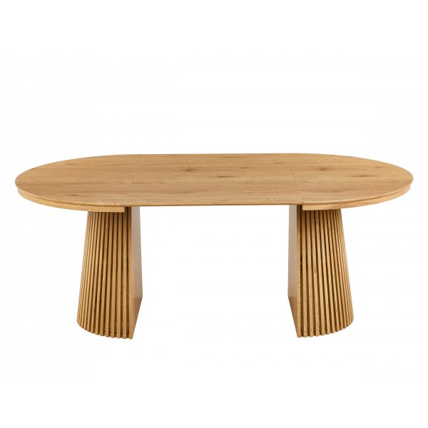 Crossby pyöreä ruokapöytä jatkettava Ø120-200 cm - Tammi Crossby pyöreä ruokapöytä jatkettava Ø120-200 cm - Tammi