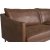 Harpan 3-istuttava sohva - Ruskea ekonahka + Huonekalujen hoitosarja tekstiileille