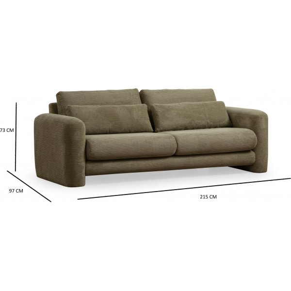 Suzy 3-istuttava sohva - Vihre�