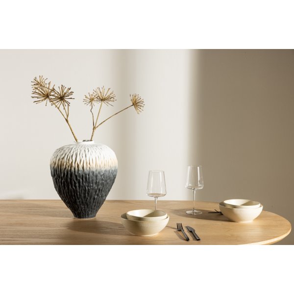 Ruutumaljakko 29 x 34 cm - beige/harmaa/valkoinen