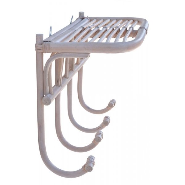 Fammy hattuhylly rottinki - Whitewash Fammy hattuhylly rottinki - Whitewash