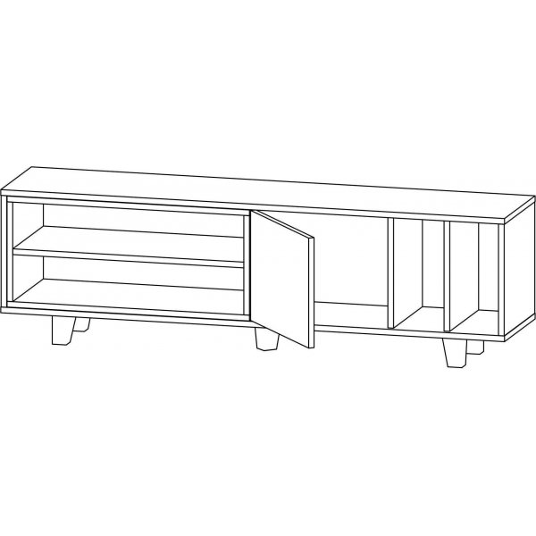 Rosmar mediapenkki - tammi/antrasiitti