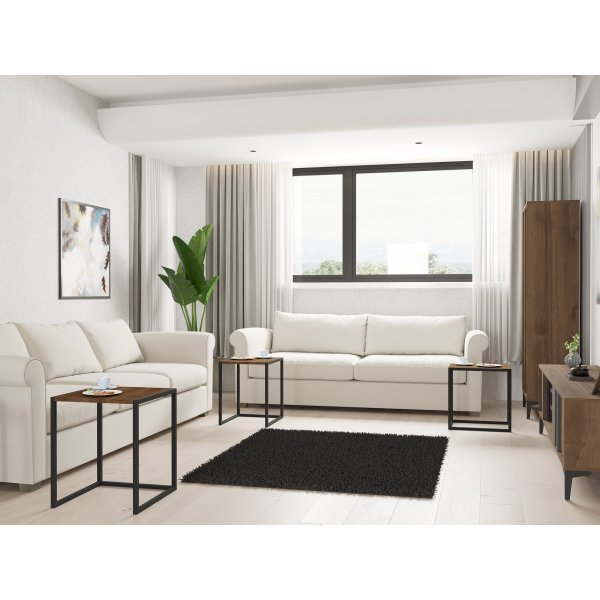 Tali-pyt 34/39/44 x 45 cm - Musta/phkin