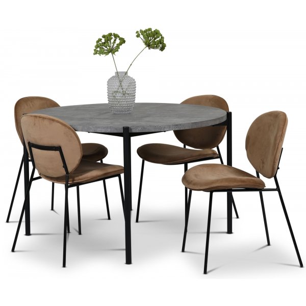 Shanghai-ruokailuryhm�: p�yt� �120 cm sis. 4 tuolia