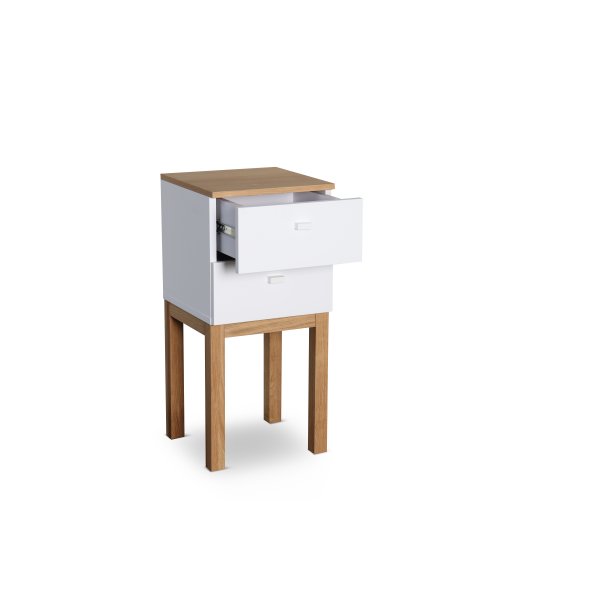 Kivik yöpöytä laatikolla valkoinen / tammi Kivik yöpöytä laatikolla valkoinen / tammi