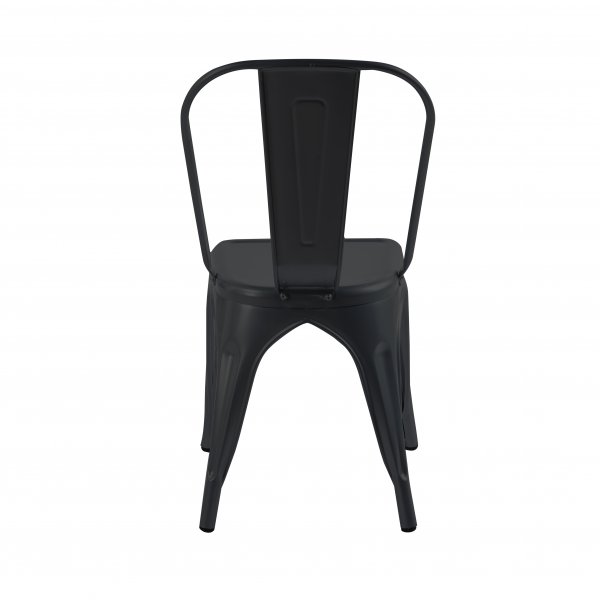 Iris-ruokatuoli mustaa metallia Iris-ruokatuoli mustaa metallia