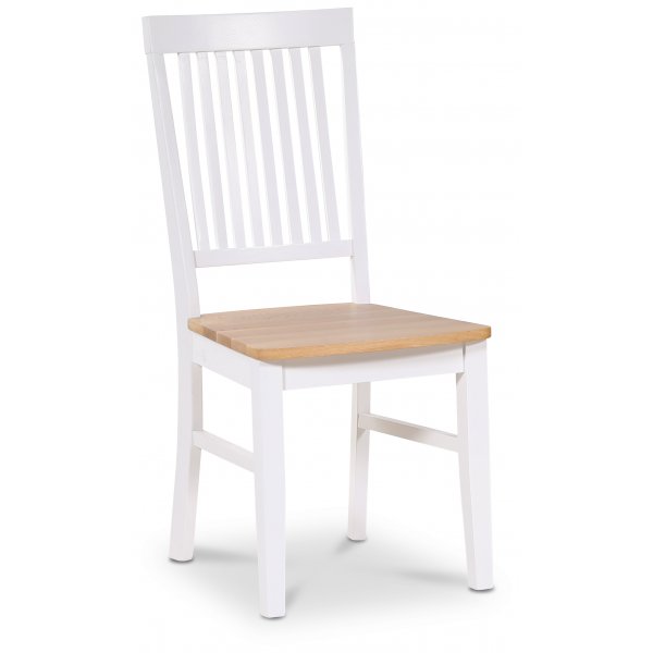 Dalarös-ruokailuryhmän pöytä valkoinen/tammi neljällä Dalarös-tuolilla + 3.00 x Huonekalujen jalat Dalarös-ruokailuryhmän pöytä valkoinen/tammi neljällä Dalarös-tuolilla + 3.00 x Huonekalujen jalat