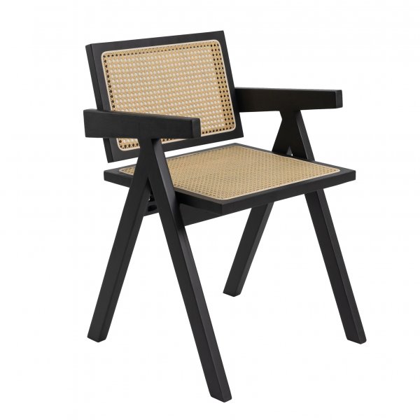 Anna-nojatuoli - Musta, keinorotingilla istuin ja selkänoja Anna-nojatuoli - Musta, keinorotingilla istuin ja selkänoja