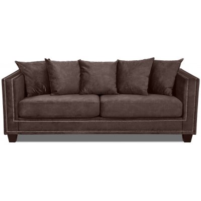 Temple 3 istuttava sohva nappeilla - Vintage Brown Velvet