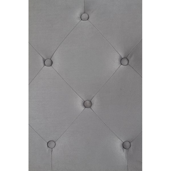 Binta sängynrunko - Harmaa (sametti) + Huonekalujen jalat Binta sängynrunko - Harmaa (sametti) + Huonekalujen jalat