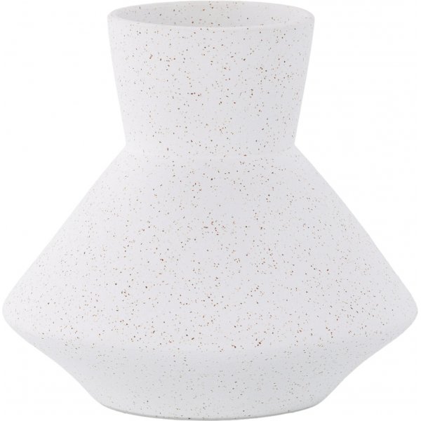 Rellis-maljakko 22 x 20 cm - Musta/Valkoinen