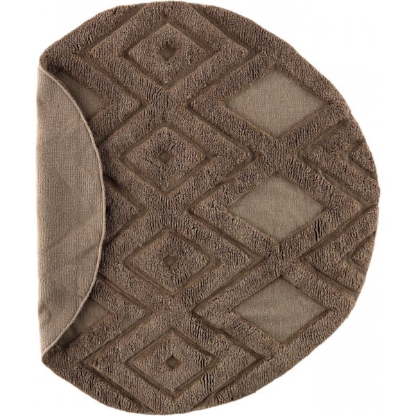 Dahlia-villamatto - Tummanruskea Dahlia-villamatto - Tummanruskea