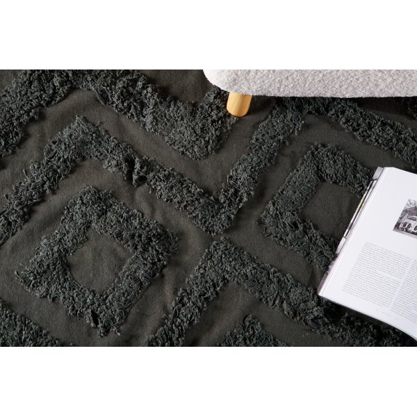 Kleva puuvillamatto - tummanharmaa Kleva puuvillamatto - tummanharmaa