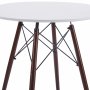 Vilgot pyöreä ruokapöytä Ø80 cm - Valkoinen / Tummanruskea Vilgot pyöreä ruokapöytä Ø80 cm - Valkoinen / Tummanruskea