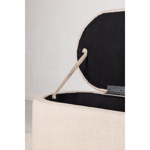 Potenza pouf - luonnonvalkoinen Potenza pouf - luonnonvalkoinen