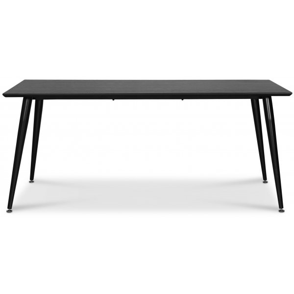 Dipp ruokapöytä 180x90 cm - Mustaksi petsattu tammiviilu + Huonekalujen tahranpoistoaine Dipp ruokapöytä 180x90 cm - Mustaksi petsattu tammiviilu + Huonekalujen tahranpoistoaine