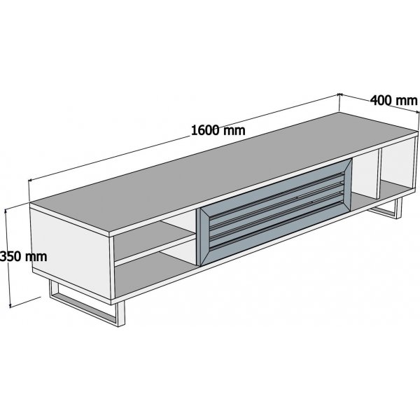 Sapphire mediapenkki - Safiiri/antrasiitti Sapphire mediapenkki - Safiiri/antrasiitti