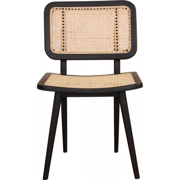 Siknäs tuoli - Musta mahonki/rottinki + Huonekalujen jalat Siknäs tuoli - Musta mahonki/rottinki + Huonekalujen jalat