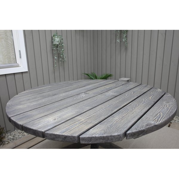 Pyöreä Scottsdale-ruokapöytä 112 cm - Shabby Chic + Huonekalujen puhdistus Pyöreä Scottsdale-ruokapöytä 112 cm - Shabby Chic + Huonekalujen puhdistus