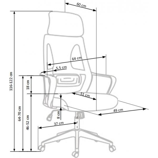 Census-työtuoli - musta Census-työtuoli - musta