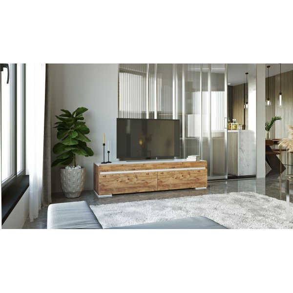 Tulevaisuuden mediapenkki 3 - mänty/valkoinen Tulevaisuuden mediapenkki 3 - mänty/valkoinen