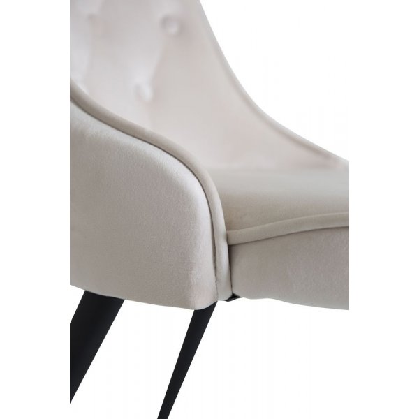 Zeus tuoli - Musta / beige sametti Zeus tuoli - Musta / beige sametti