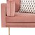 Savanna nojatuoli - Vaaleanpunainen (sametti) / messinkijalat