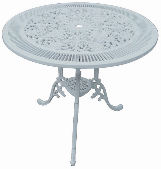 Alfon Caf -pyt valettua alumiinia 74 cm - Valkoinen