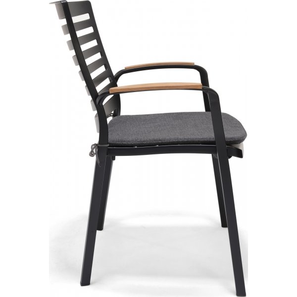 Portaalit ruokailuryhmä 1 - Musta/tiikki Portaalit ruokailuryhmä 1 - Musta/tiikki