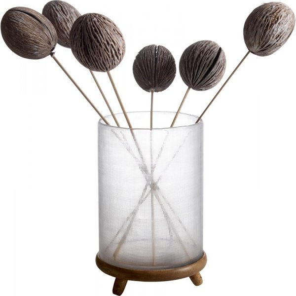 Toivo kynttillyhty - Lasi/Puu