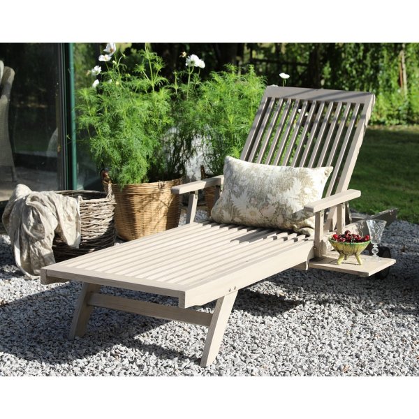 Salt aurinkotuoli taitettava selk - harmaa tiikki