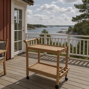 Saltö tarjoiluvaunu Teakissa Saltö tarjoiluvaunu Teakissa