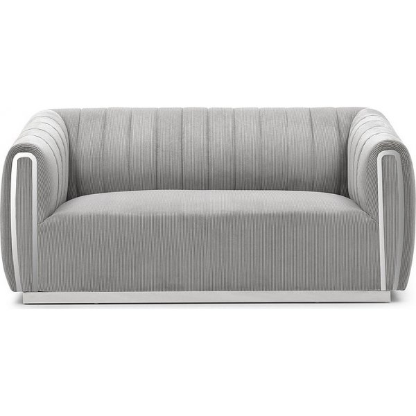 Santorini 2-istuttava sohva - Harmaa vakosametti Santorini 2-istuttava sohva - Harmaa vakosametti