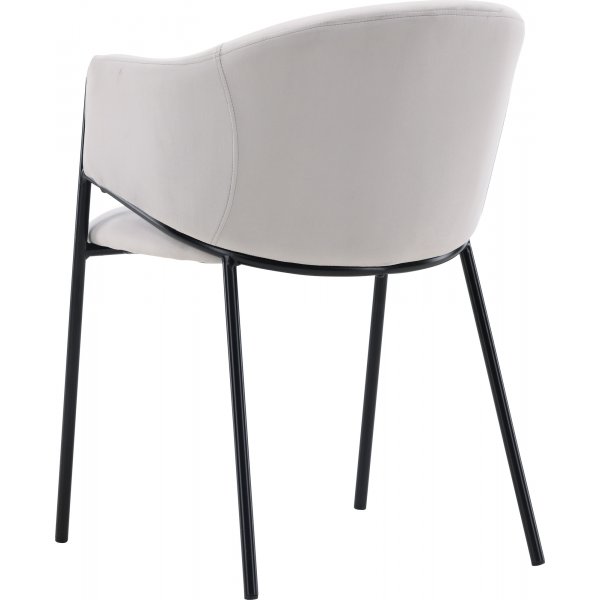 Evelina ruokatuoli - Harmaa sametti Evelina ruokatuoli - Harmaa sametti