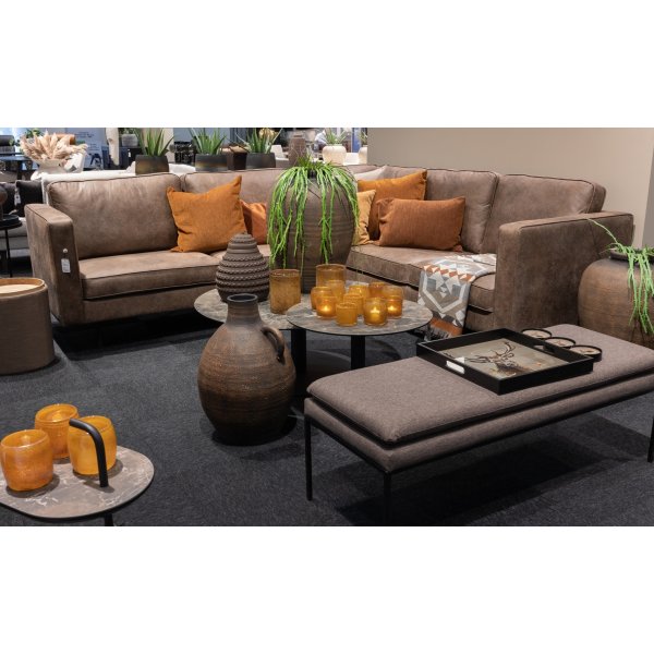 Saga-ruudullinen 140x190 cm - Ruskea/ruoste