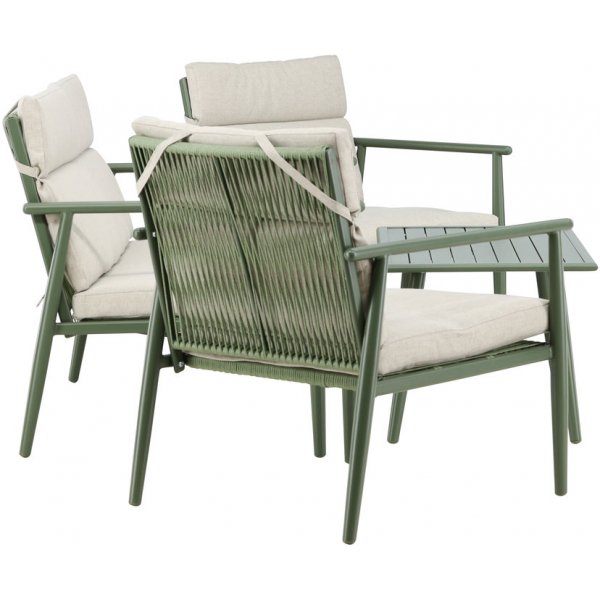 Mazzaro sohvasarja - Vihre/beige